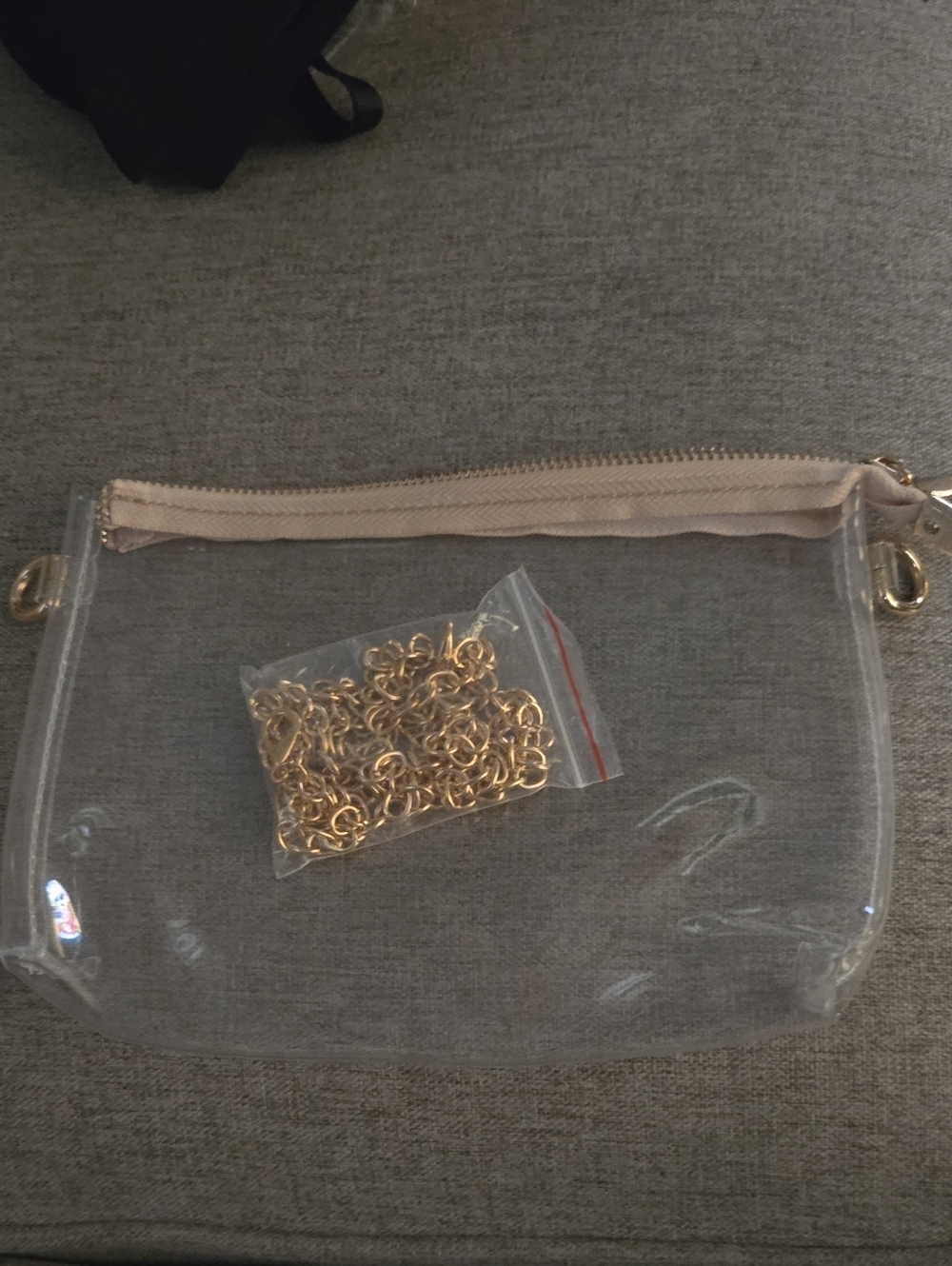 Clear Bag with Chains